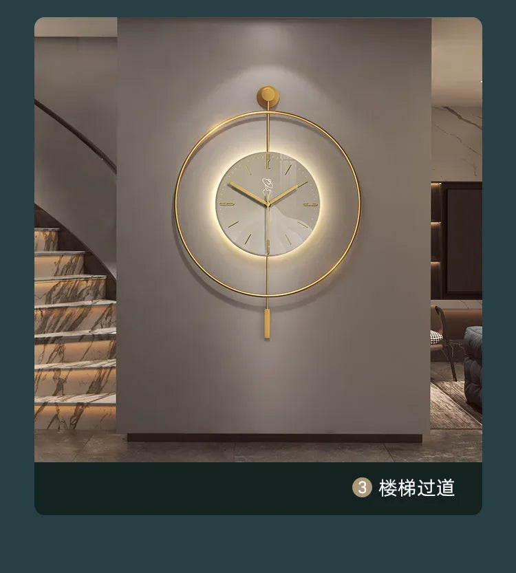 Personality Minimalist Clock Wall Clock Living Room.