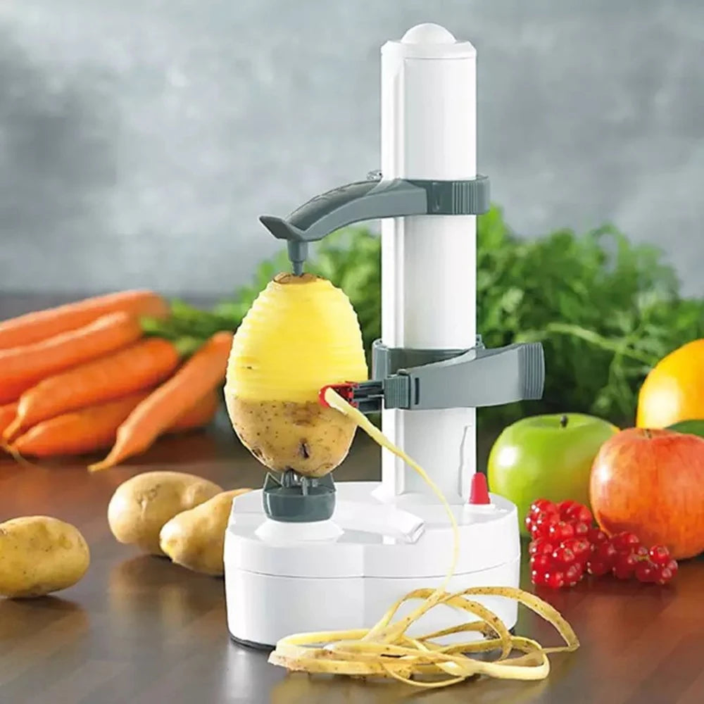 Multifunctional Electric Spiral Orange Apple Peeler Cutter Slicer, Automatic Potato Fruit Peeling Machine Kitchen Tools