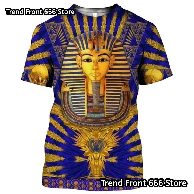 Summer Kids And Mens Egyptian pharaoh t shirts.