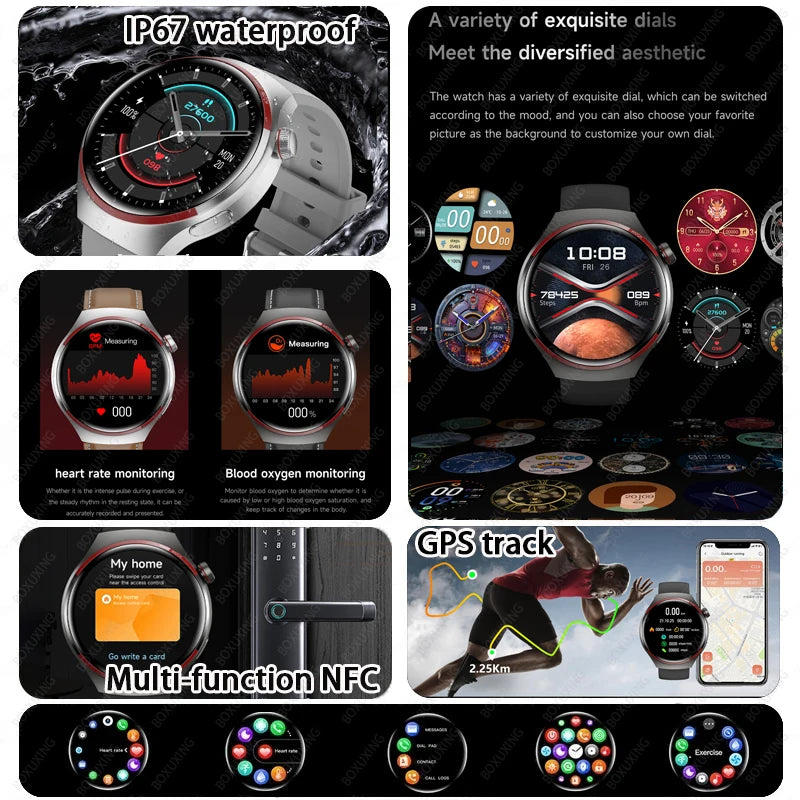 Huawei Xiaomi GT4 Pro SmartWatch Men.