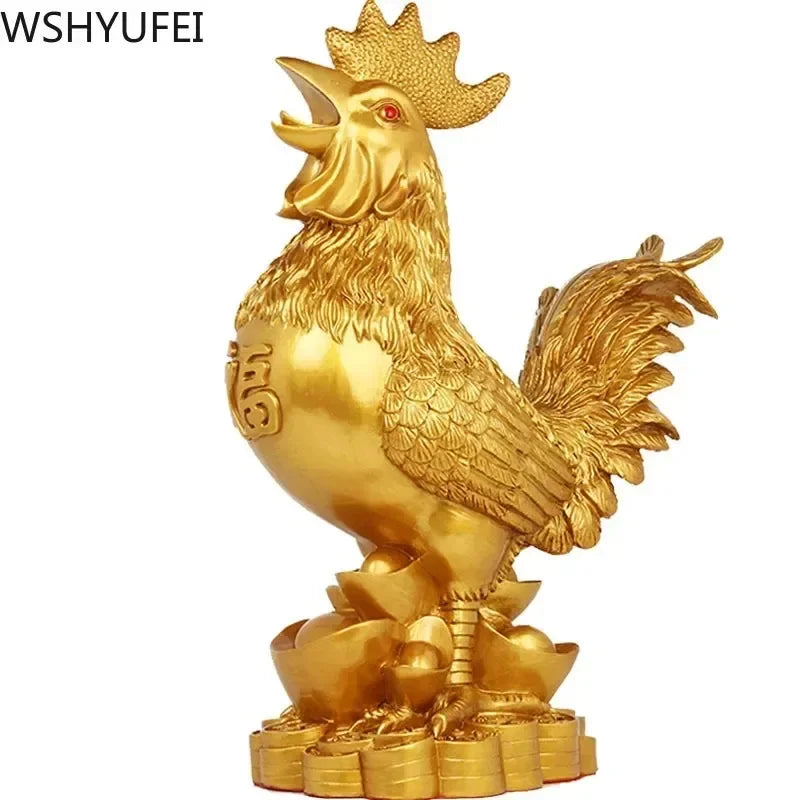 WSHYUFEI Golden Chicken Decoration