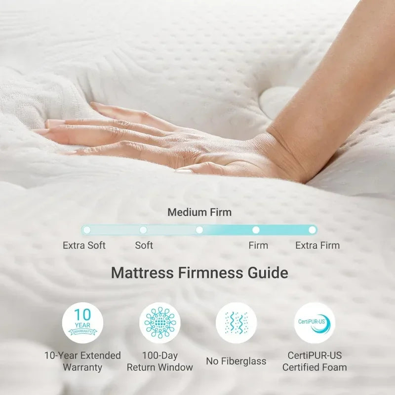 14 Inch Foam Hybrid King Mattress - Heavier.