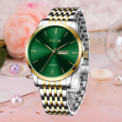 LIGE Top Brand Luxury Elegant Woman Watch