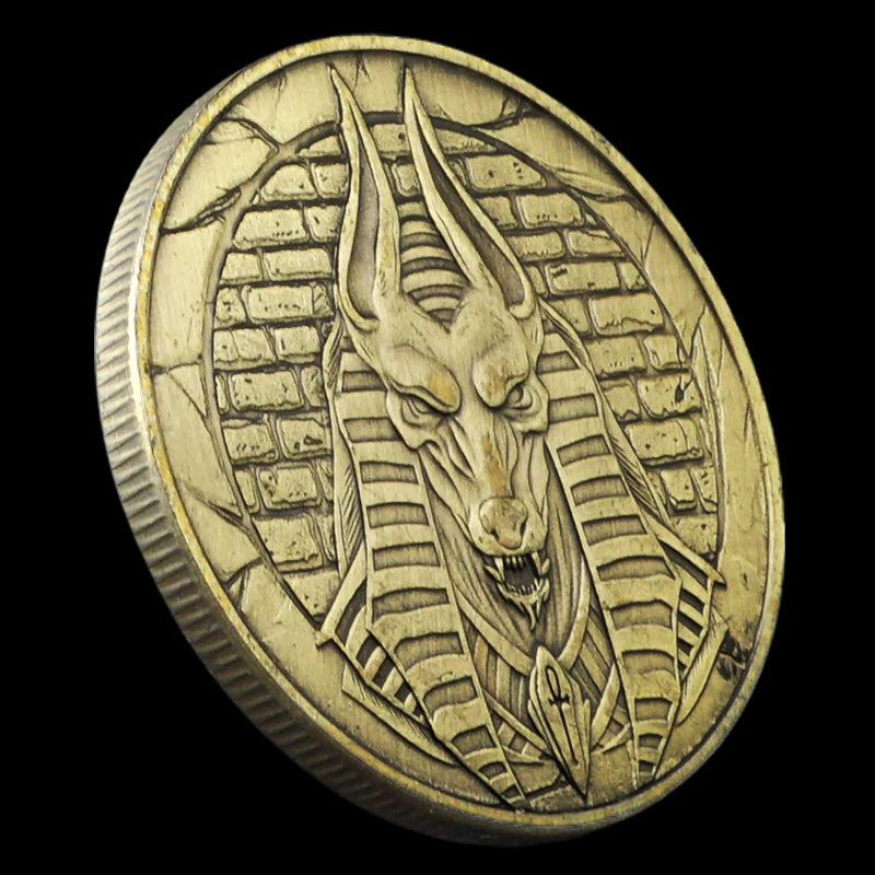 **Ancient Egypt Protector Anubis Souvenir Coin**