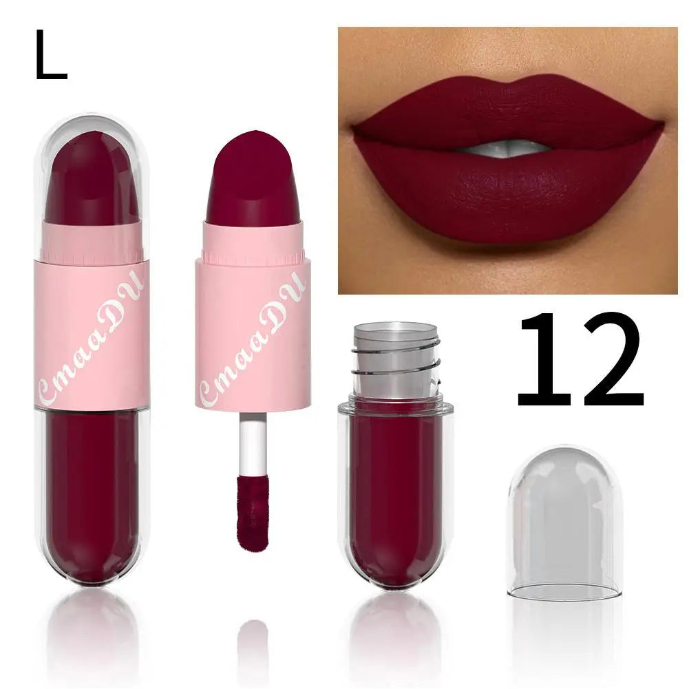 Matte Lipstick Liquid Purple Lip Glaze!