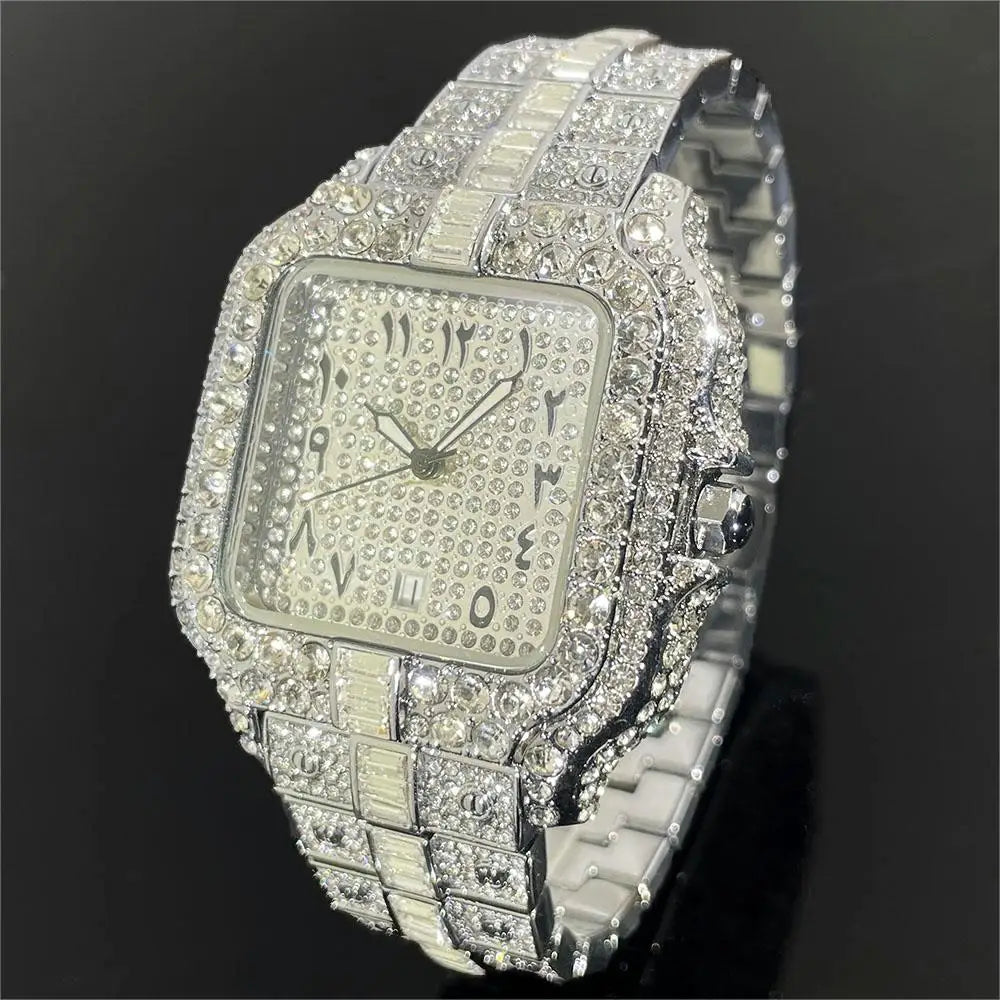 Luxury Quartz Watch For Men: Hip-Hop.