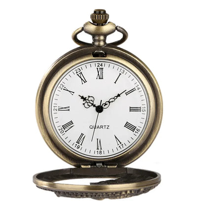 Classic vintage pocket watch fashion hollow carving.