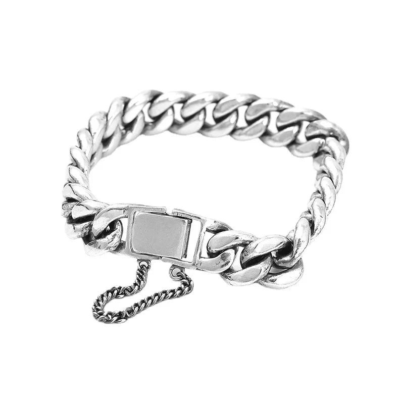 Silver Jewelry Fashion Personality unisex Bracelet.