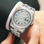 Luxury automatic diamond watch, Swiss quality.