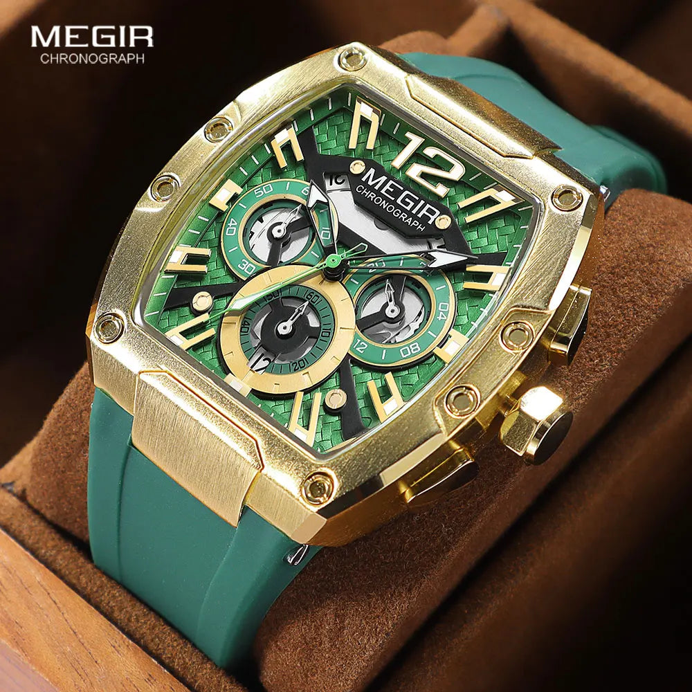 MEGIR Fashion Sport Quartz Watch for Men Waterproof.