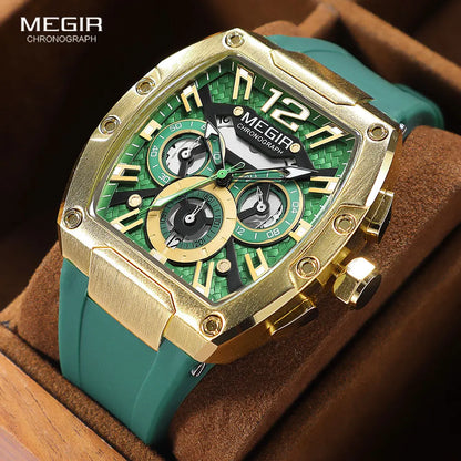 MEGIR Fashion Sport Quartz Watch for Men Waterproof.