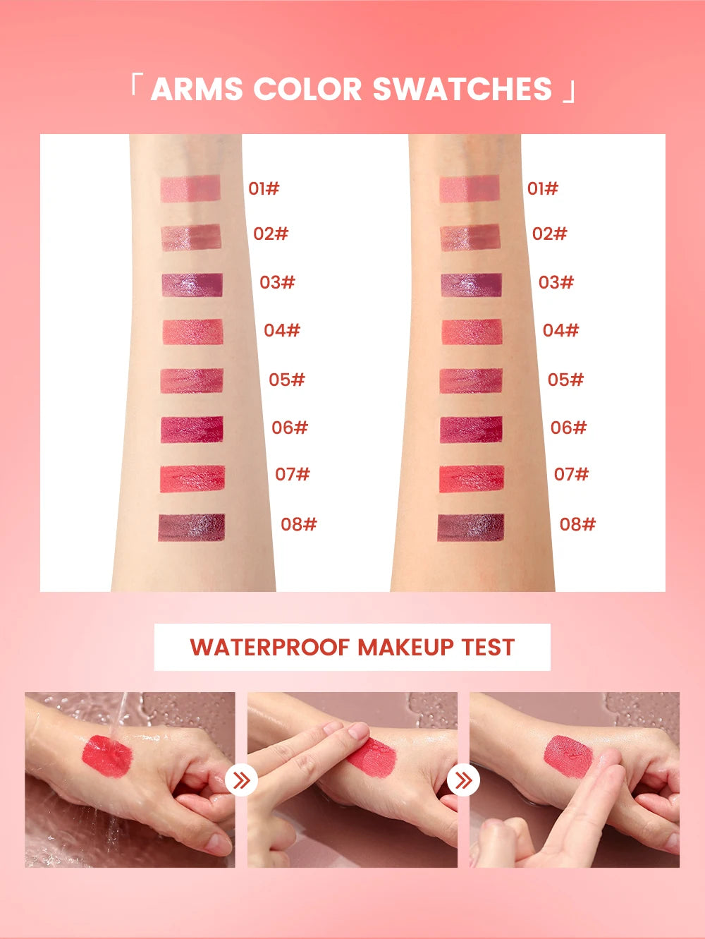 QIBEST Waterproof Lip Gloss Mirror Lipgloss Glaze Moisturizing Water Glossy Lip Gloss Shine Liquid Lipstick Lasting Makeup New