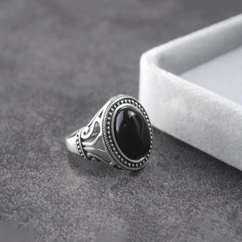 Natural Black Ring Original Designer Women.