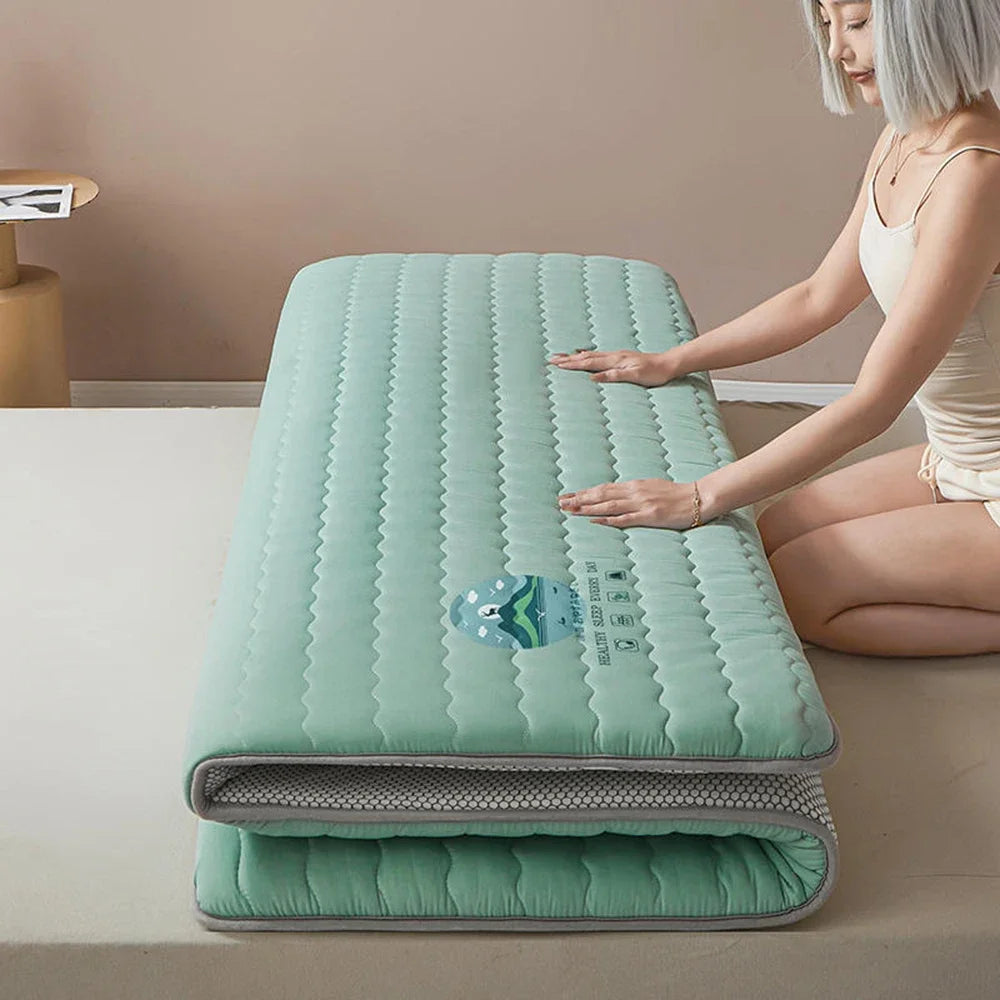 Knitted Skin-friendly Cotton Mattress Household Antibacterial and Mite-free Mattress Student Dormitory Thickened Sleeping Mat