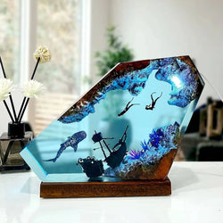 Seabed Exploration Organism Resin Table Light.