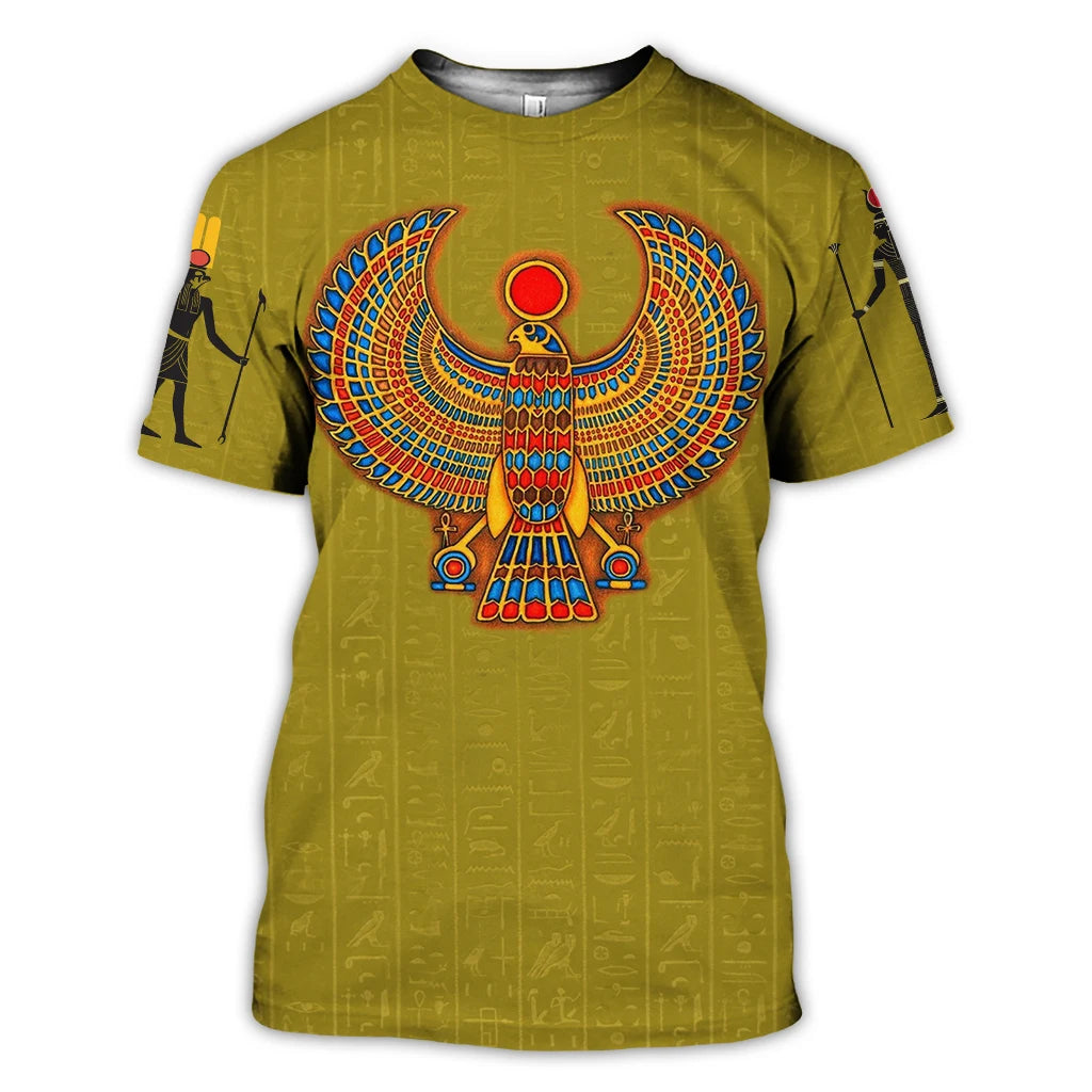 Summer Trend Men's T-shirt Egyptian Eye Horus.