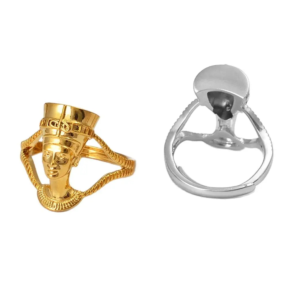 Egyptian Queen Nefertiti Ring for Women Girls.