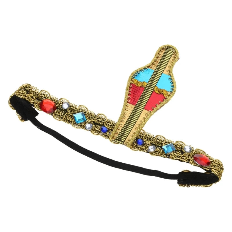 Cosplay Egyptian Headband Golden Color Snake