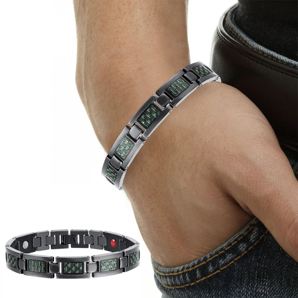 Energy Titanium Bracelet Bangle Magnetic Health Care.