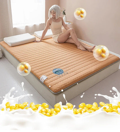 Knitted Skin-friendly Cotton Mattress Household Antibacterial and Mite-free Mattress Student Dormitory Thickened Sleeping Mat