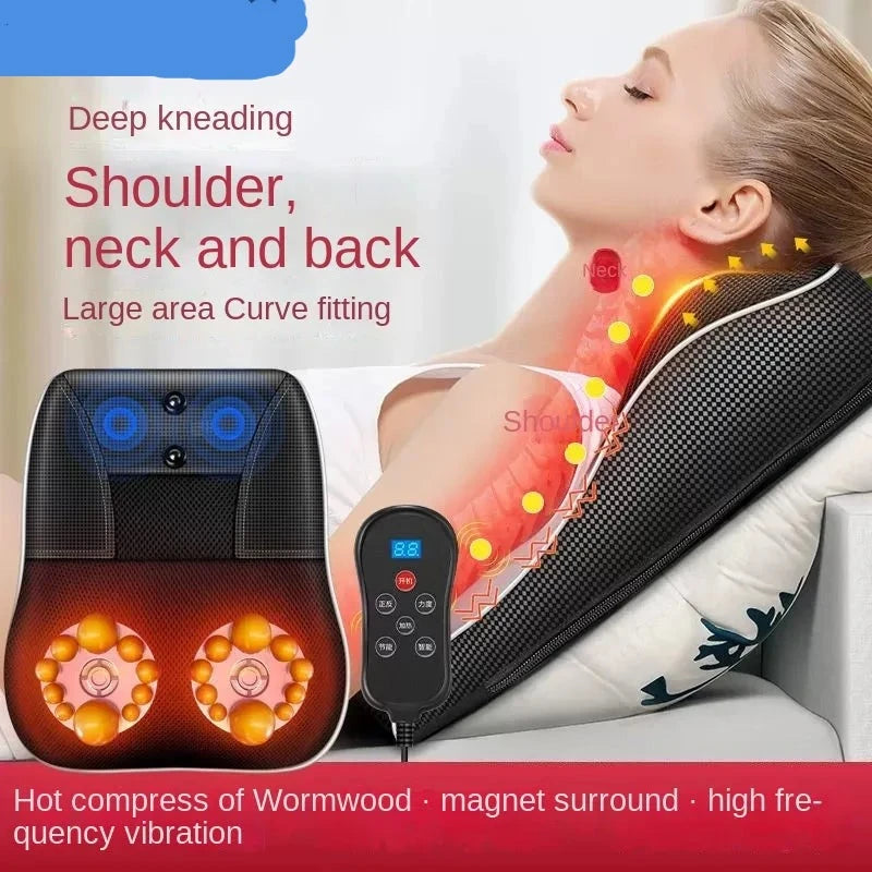 Electric Shiatsu Head Neck Cervical Ttraction Body Massager Car.