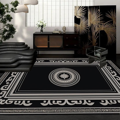 Retro European Style carpets for living room Geometric Light Luxury Rug Anti-slip Washable Home Decoration Floor Mat tapis salon