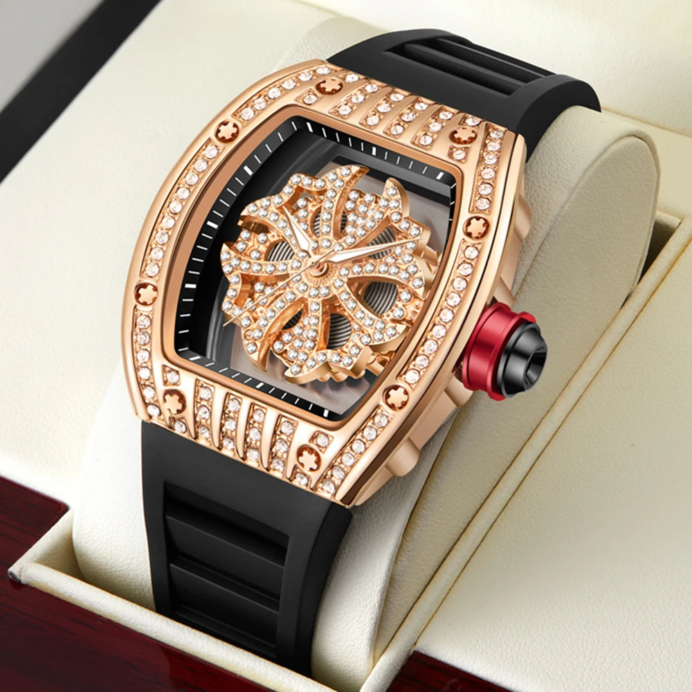 Luxury Diamond Men's Watch Fashion Automatic.