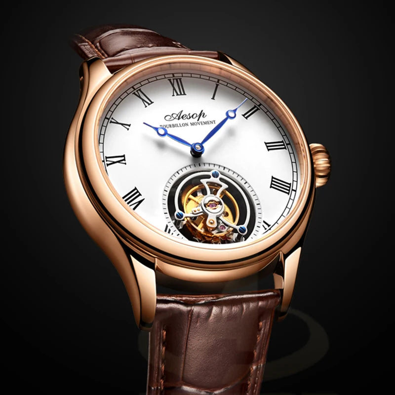 **AESOP Real Flying Tourbillon Mechanical Watch.