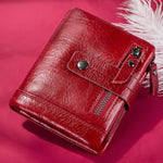 Genuine Leather Women Wallet for Coin.###