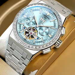 Carnival Brand Luxury Diamond Tourbillon Watch for Men