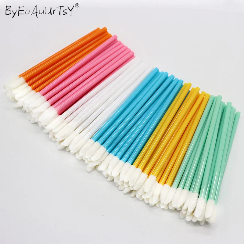 200pcs disposable makeup lip brush lipstick lip gloss wand