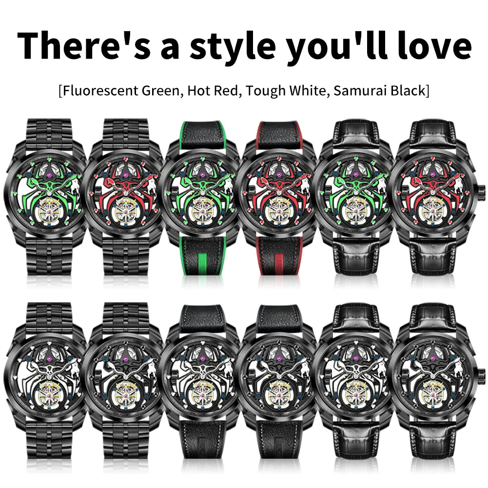 Ideal Knight Men's Watches Tourbillon Mechanical Watch.