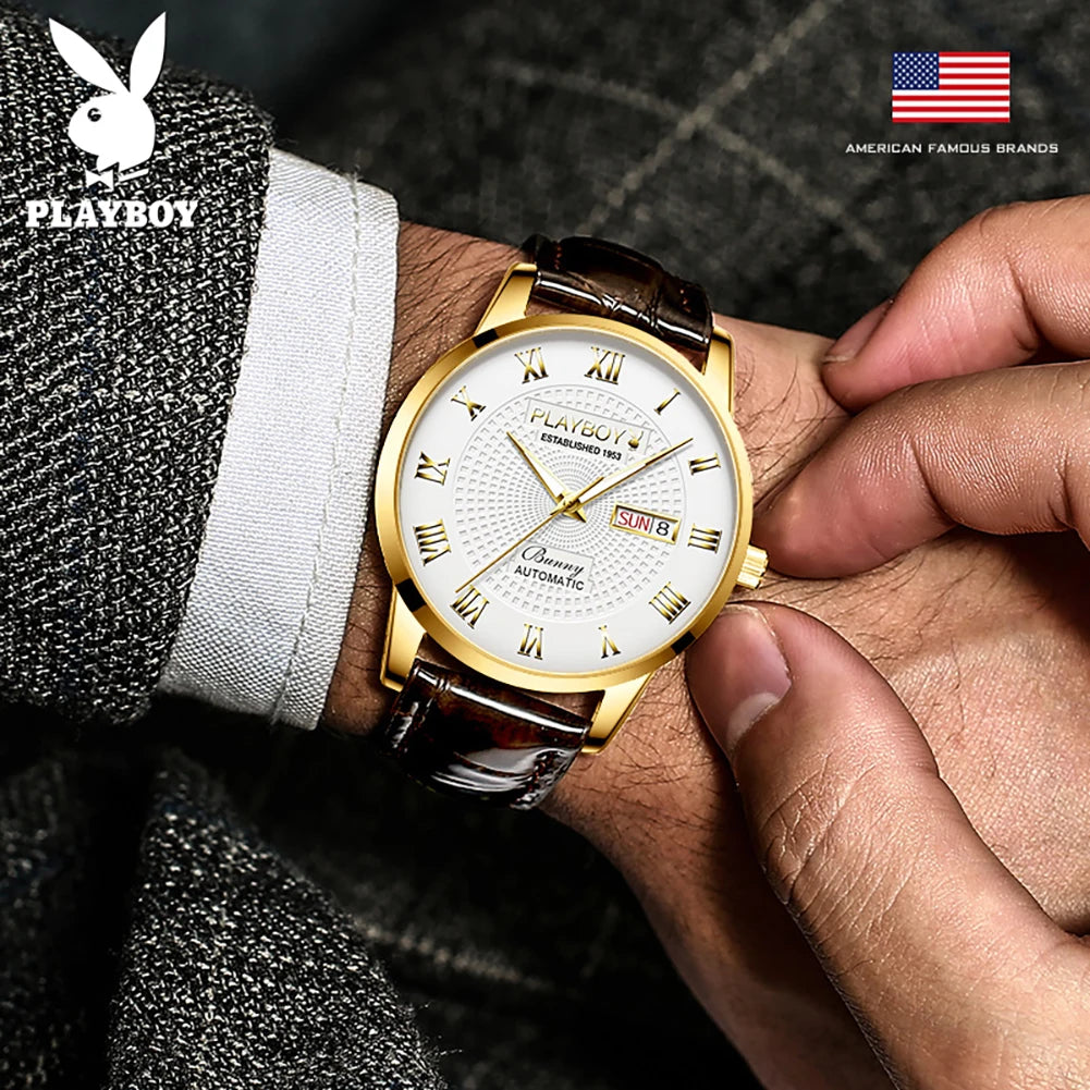 PLAYBOY Top Brand Men Watch High Quality.