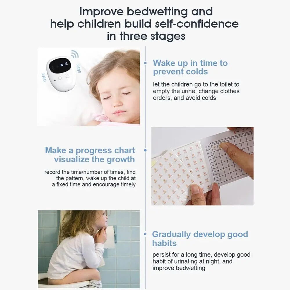 Wireless Bedwetting Alarm, Sensor Monitors with Separate