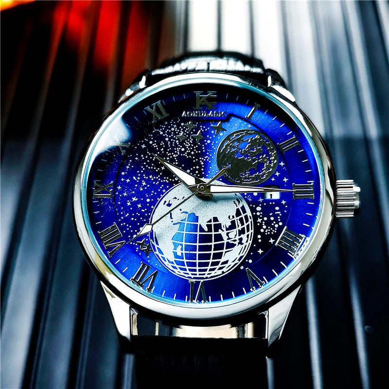 Luxury Brand Male Mechanical Waterproof Wristwatch.