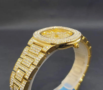 Watch For Women Luxury Gold Full Diamond.