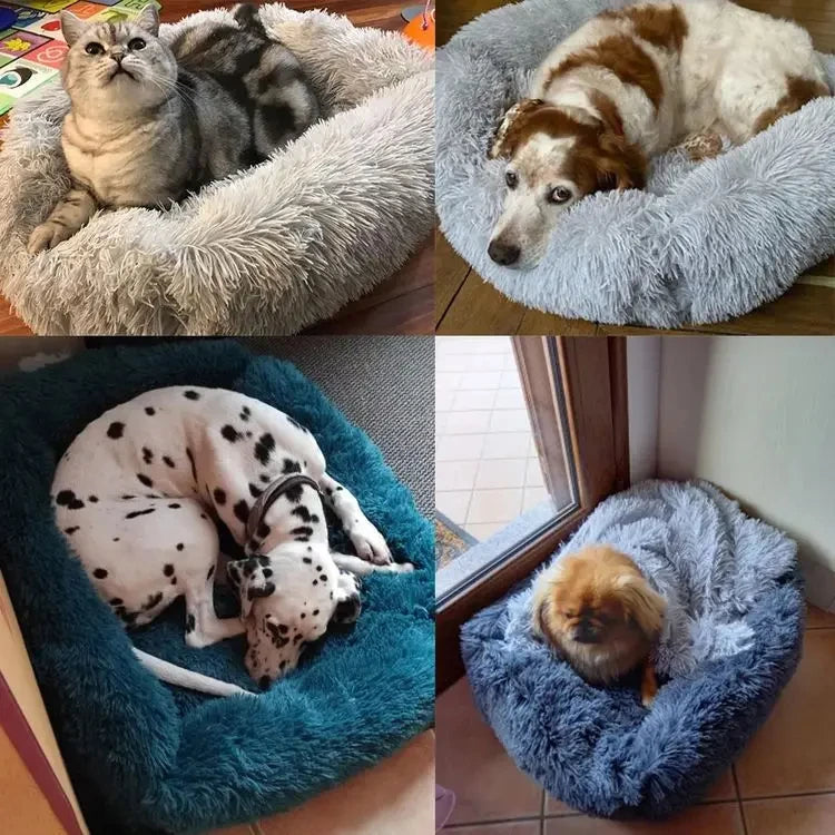 Rectangle Plush Dog Bed Winter Warm Mat Small Medium Big Pet Cat Dog Bed Kennel Puppy Sofacama Cat Cushion Pets Sofa Accessories