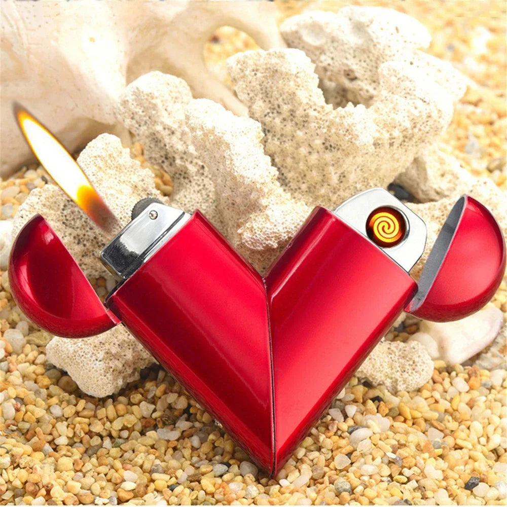 Personalized Love shaped Gas Electric USB Electronic.