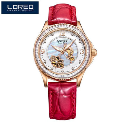 LOREO Shell Dial Women Watches Automatic Mechanica.