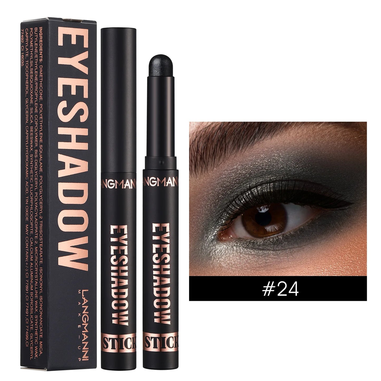 Smoky Dark Blue Eyeshadow Pencil Stick Waterproof.