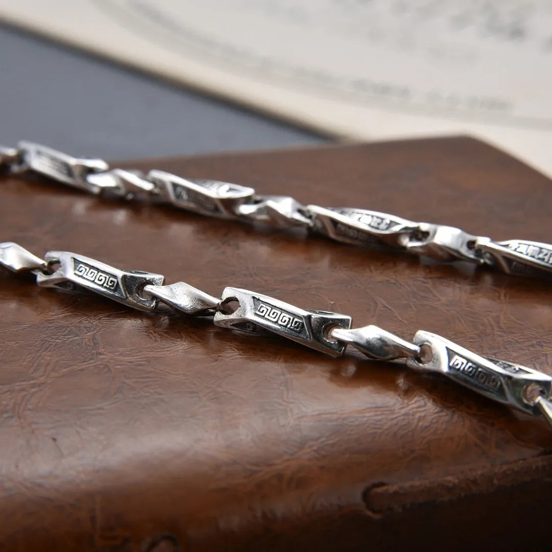 Silver Jewelry Retro Sweater Chain.