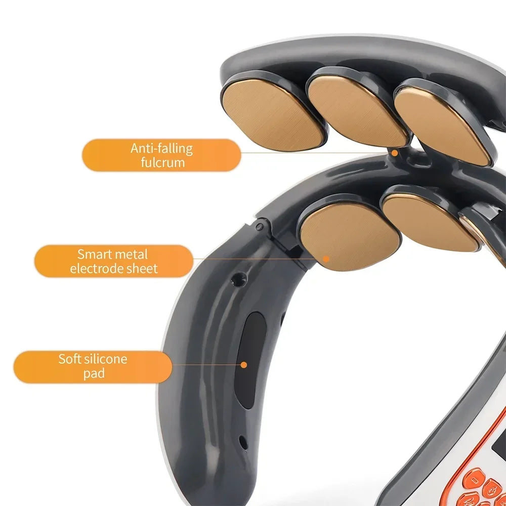 Wireless 6 Heads Smart Neck and Back Massager.