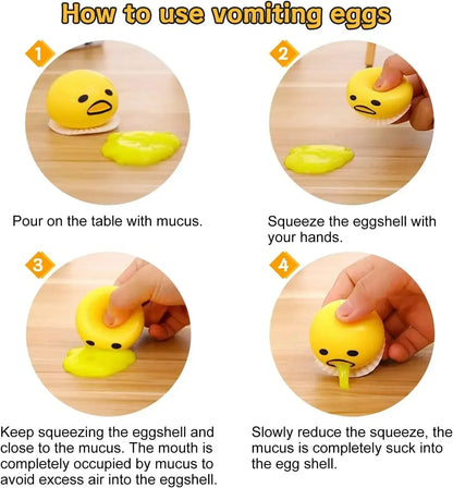 Squishy Puking Egg Yolk Stress Ball.