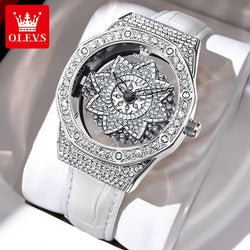 OLEVS Brand Luxury Diamond Quartz Watch for Women.