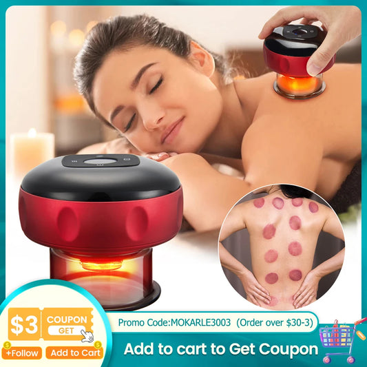 Electric Vacuum Cupping Massage Body Cups Anti-Cellulite.