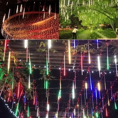 30cm /50cm Waterproof Meteor Shower Rain 8 Tube LED String Lights For Outdoor Holiday Christmas Decoration Tree EU/US/AU/UK Plug