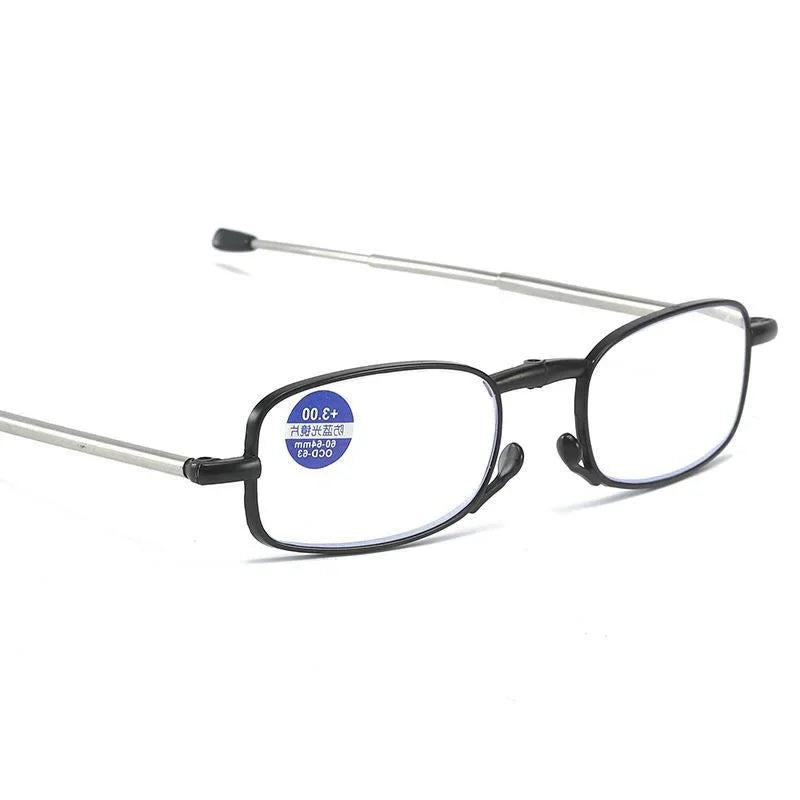 Titanium Alloy Reading Glasses Foldable Presbyopia Men Women Ultra Light With Case Anti Blue Light 1.0 1.5 2.0