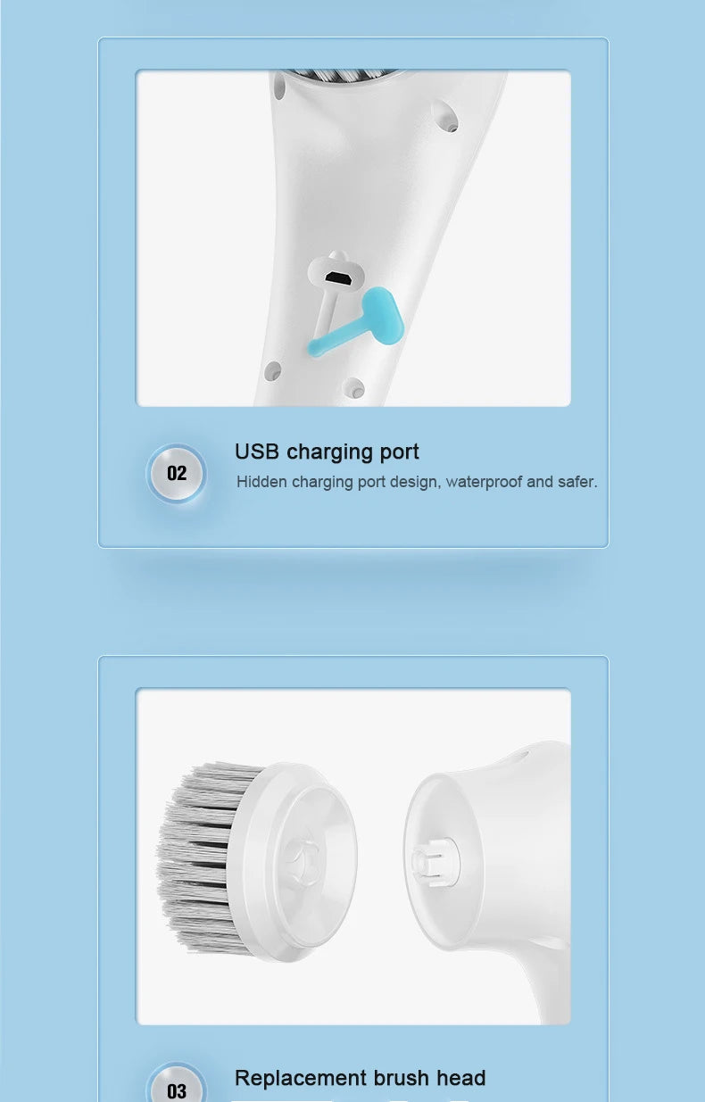 Electric Cleaning Brush Charging Multifunctional.