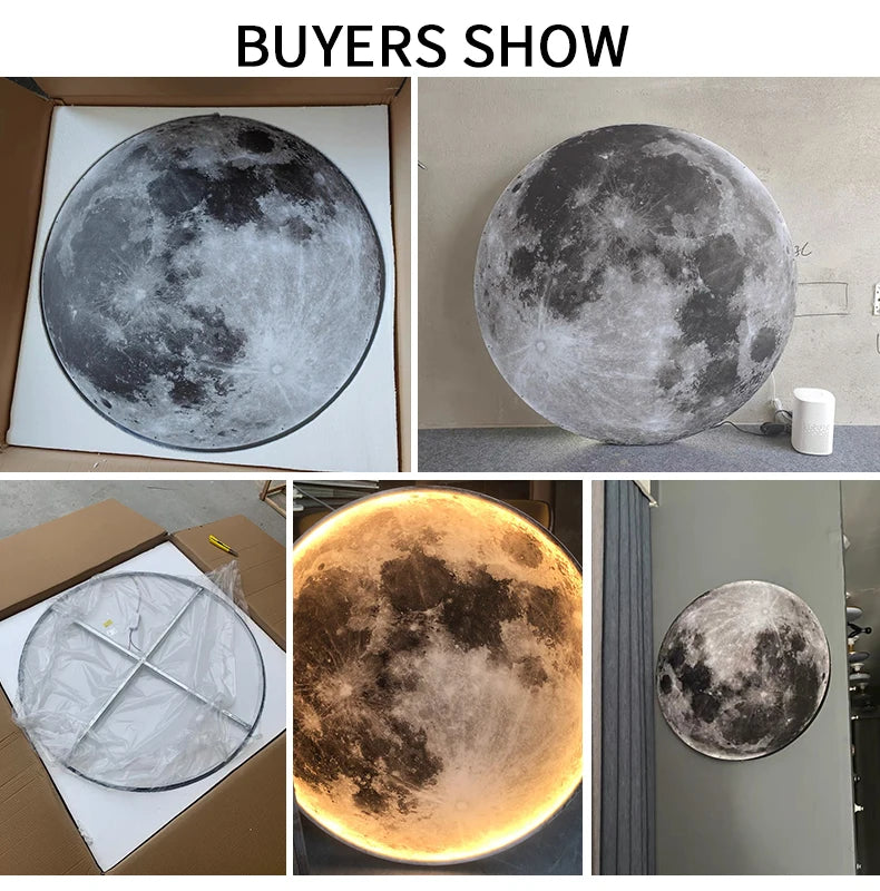 Northern Europe Modern Fashion Creative Moon Earth Wall Lamp Living Room, Bedroom Study Restaurant Decoration LED Wall Lamp