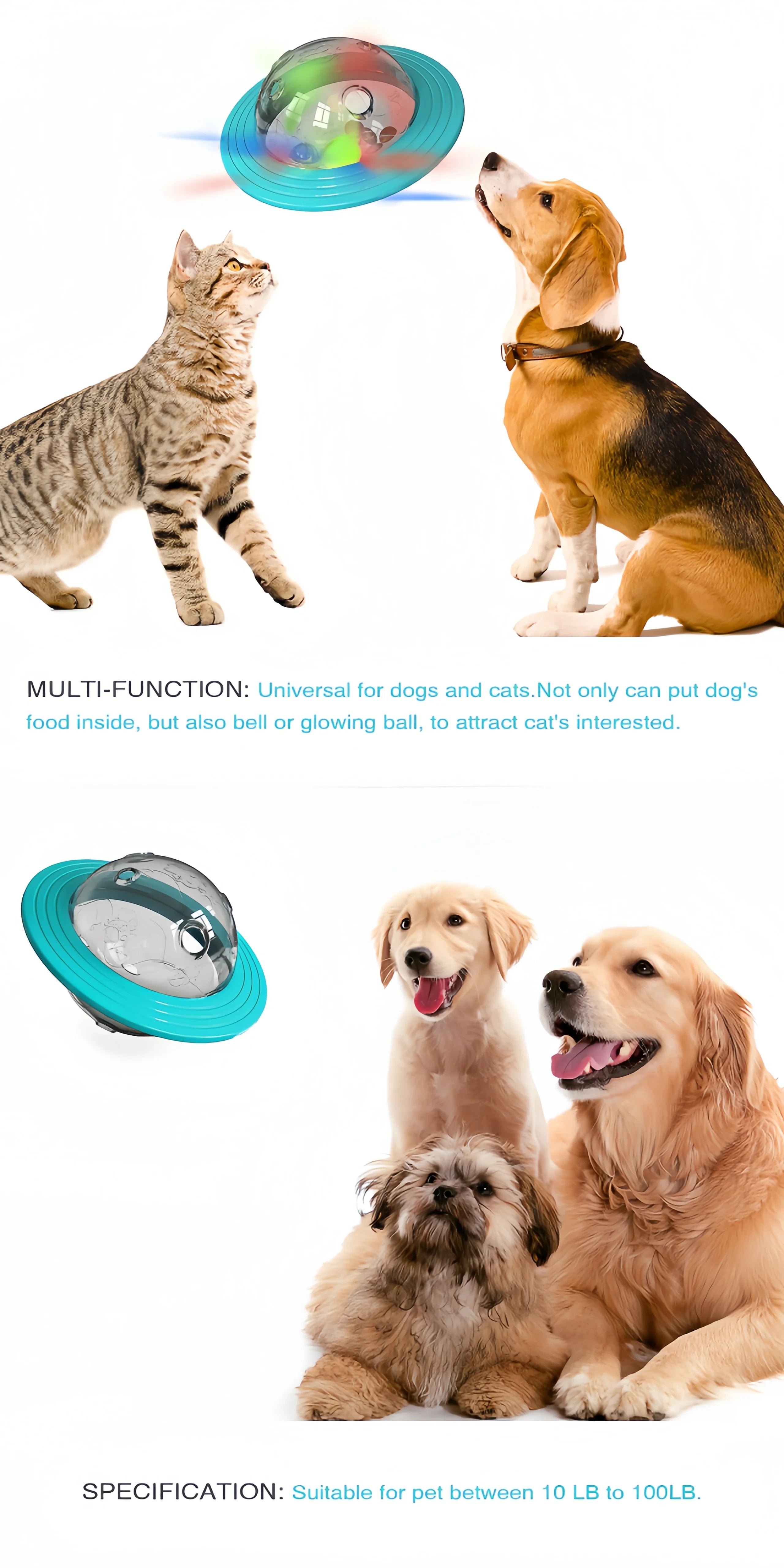 Dog Toys Increase Intelligence Elliptical Track Rolling Ball Leaky Food Develop Good Habits Sturdy Durable Interactive Pet Toy